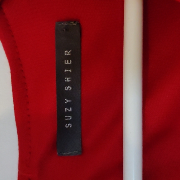 Suzy Shier Red T-Shirt Dress size small/medium - Picture 3 of 3